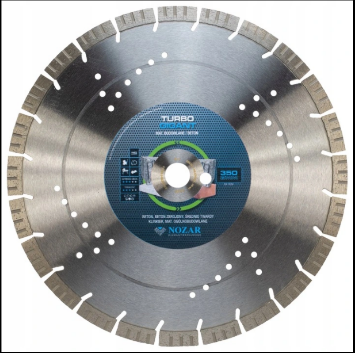 Tarcza diamentowa NOZAR Gigant 350x25,4