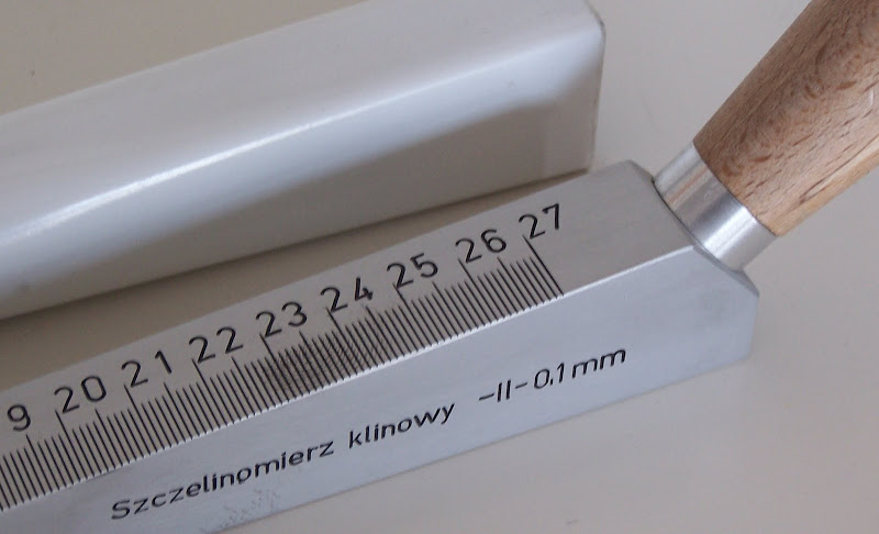 Klin pomiarowy - szczelinomierz klinowy 27 mm