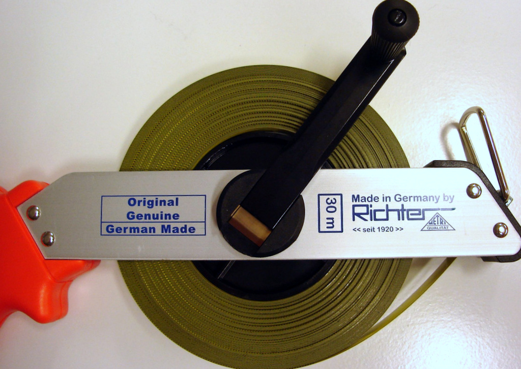  Richter 414 G-SR/30m  Taśma ruletka, stalowa lakierowana 30m 