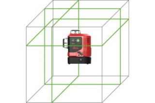 Zielony laser 3-płaszczyznowy Leica lino L6G + Statyw, tyczka rozporowa 