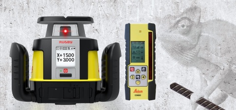 Laser Obrotowy Leica Rugby CLA CLX500 + COMBO detektor lasera