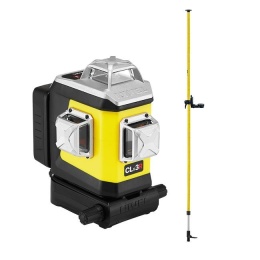 Laser krzyżowy Nivel System CLx3R + tyczka rozporowa