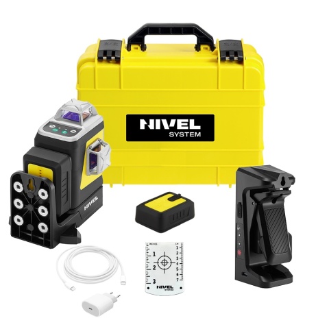 Laser krzyżowy Nivel System CLx3G MOTOR + tyczka rozporowa