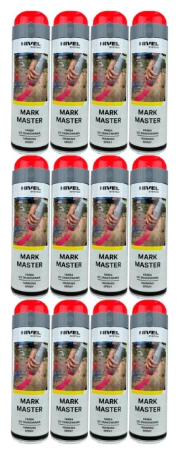Farba Nivel System Mark Master czerwona - karton 12 szt.