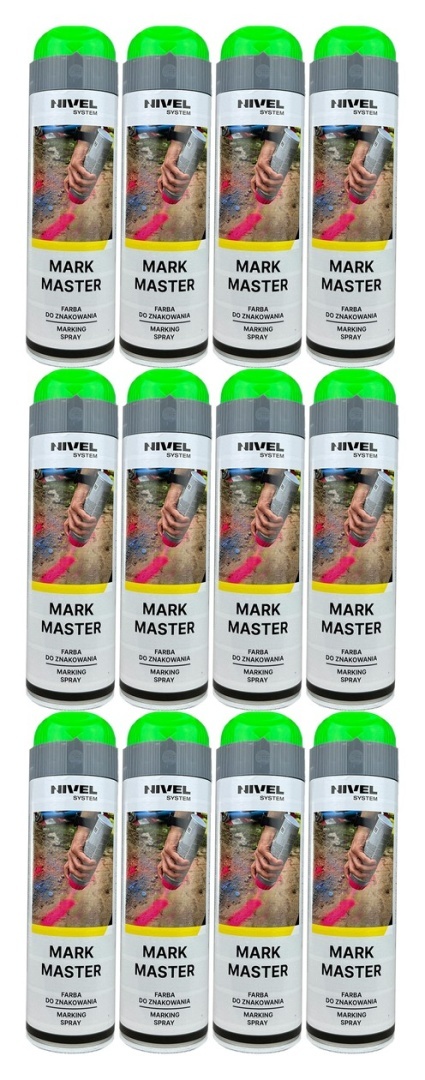 Farba Nivel System Mark Master zielona - karton 12 szt.