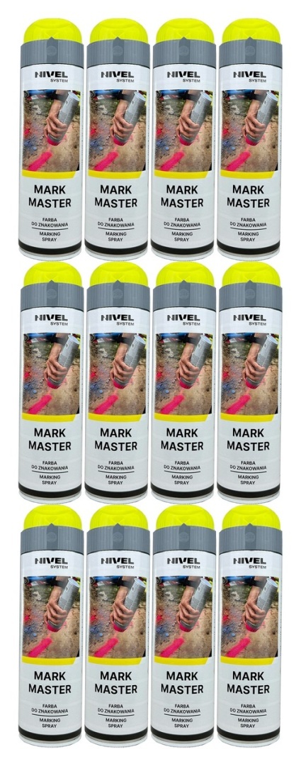 Farba Nivel System Mark Master żółta - karton 12 szt.