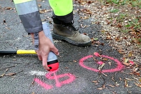 Farba geodezyjna Soppec Track Marker różowa 500 ml