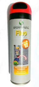 Farby geodezyjne Soppec FLUO+12 MIX kolorów - karton 12 szt.