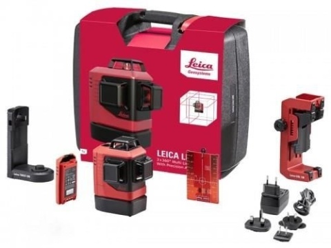 Laser krzyżowy Leica Lino L6R 3x360° + statyw + tyczka rozporowa