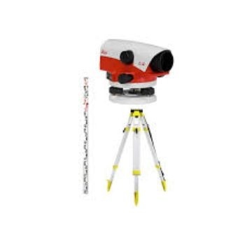 Niwelator optyczny Leica NA724 – zestaw ze statywem i łatą