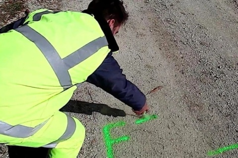Farba geodezyjna Soppec Track Marker zielona 500 ml