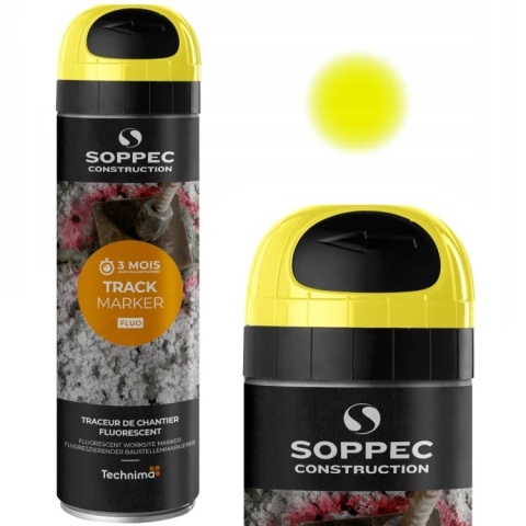 Farba geodezyjna Soppec Track Marker żółta - karton 12 szt.